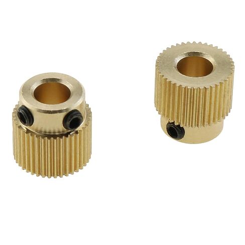 10pcs 40-Tooth Extruder Gear, 3D Printer Accessories, Drive Gear, Brass Extrusion Wheel Compatible with Ender 3, Ender 3 Pro, CR-10, CR-10s, S4, S5 (40-Tooth) in Saudi Arabia