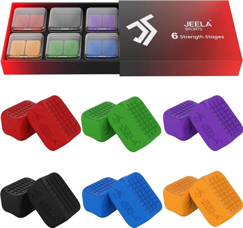 Jawline Exerciser for Women & Men | 6 Resistance Levels (12pcs) Silicone Jawline Gum | Easy Jaw Exerciser & Jawline Sculptor for Users | Jawline Strengthener & Face Shaper for Jawline in Saudi Arabia