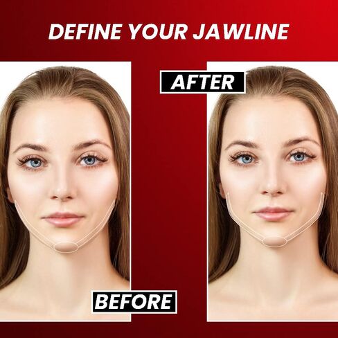 Jawline Exerciser for Women & Men | 6 Resistance Levels (12pcs) Silicone Jawline Gum | Easy Jaw Exerciser & Jawline Sculptor for Users | Jawline Strengthener & Face Shaper for Jawline in Saudi Arabia