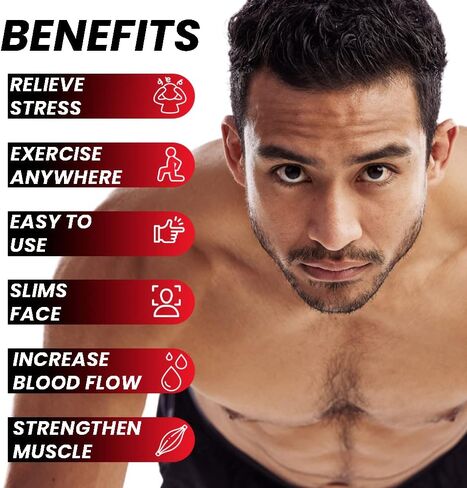 Jawline Exerciser for Women & Men | 6 Resistance Levels (12pcs) Silicone Jawline Gum | Easy Jaw Exerciser & Jawline Sculptor for Users | Jawline Strengthener & Face Shaper for Jawline in Saudi Arabia