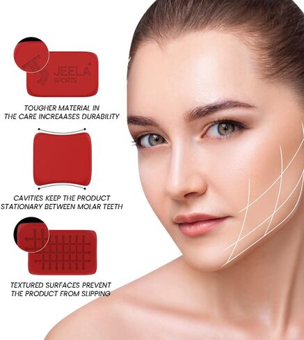 Jawline Exerciser for Women & Men | 6 Resistance Levels (12pcs) Silicone Jawline Gum | Easy Jaw Exerciser & Jawline Sculptor for Users | Jawline Strengthener & Face Shaper for Jawline in Saudi Arabia