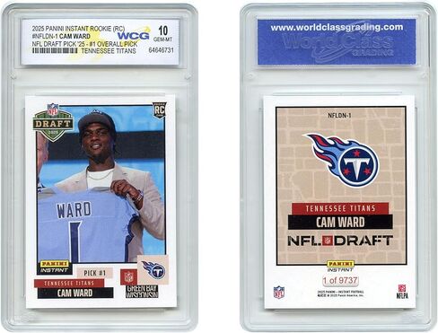 2025 Panini Cam Ward NFL Draft #1 Card Rookie Card #NFLDN -1 - Gem Gem Mint 10 in Saudi Arabia