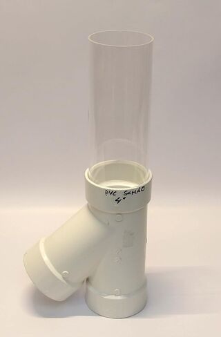 Clear Transparent acrylic Plastic Pipe tube 4.5" OD 114 mm 1 footlong For sch 40 4" PVC fittings in Saudi Arabia