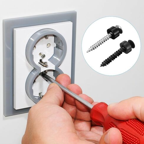 PATIKIL M5 Nylon Spacer Set, 100Pcs Non-Threaded ABS Round Spacer Standoff Assortment Electrical Outlet Spacers for PCB Motherboard, Circuit Board, Switch and Receptacle, Black in Saudi Arabia