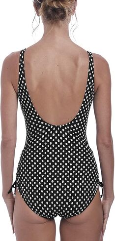 Fantasie Women's Santa Monica Underwire One Piece Swimsuit, FS6729, Black/White, 34FF in Saudi Arabia