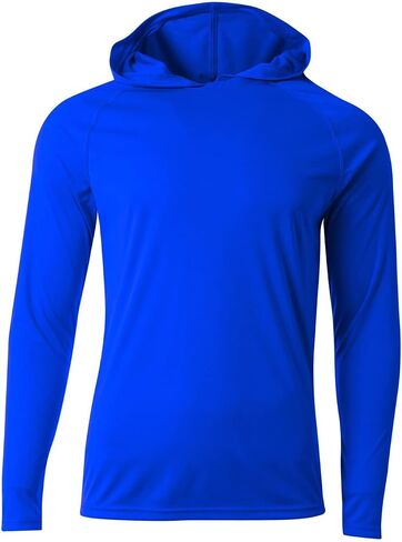 A4 Long Sleeve مقنعين Tee Royal L in Saudi Arabia
