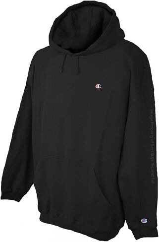 Hoodie Champion Fleece Pullover مع C Logo Black 5XL in Saudi Arabia