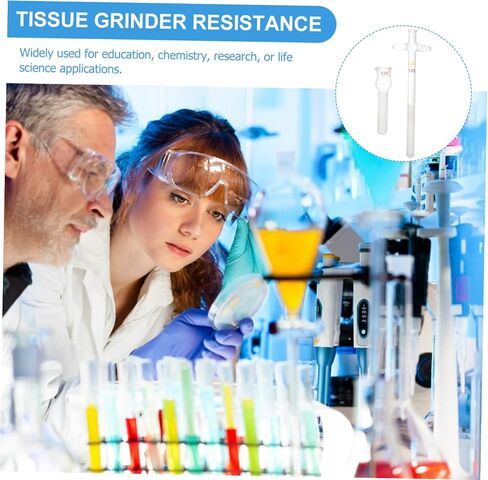 PRETYZOOM Glass Tissue Cell Homogenizer with Pestle High Temperature Laboratory Tool for Tissue Samples Capacity Heat Resistant Design for Labs and Educational Use in Saudi Arabia