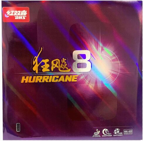BestParts DHS Hurricane 8 Table Tennis Rubber Sheet Ping Pong Rubber Sponge Thickness 2.2mm,Hardness 39 Degree,Red or Black in Saudi Arabia