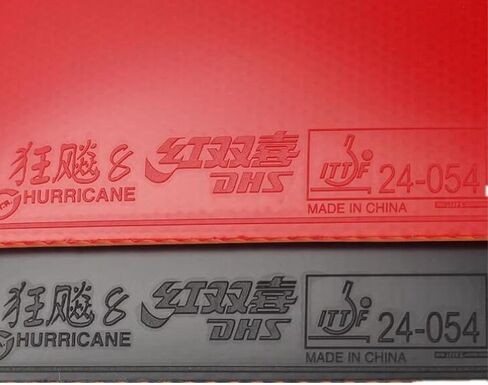 BestParts DHS Hurricane 8 Table Tennis Rubber Sheet Ping Pong Rubber Sponge Thickness 2.2mm,Hardness 39 Degree,Red or Black in Saudi Arabia