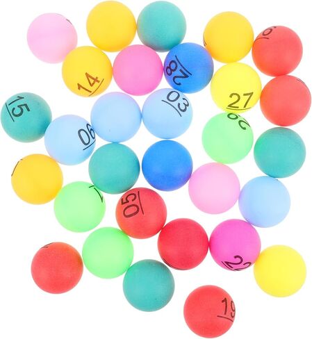 Toyandona 30pcs كرات بلاستيك كرات بلاستيك لأرقام كرنفال الحفلات زخارف لعبة Bingo Raffle in Saudi Arabia
