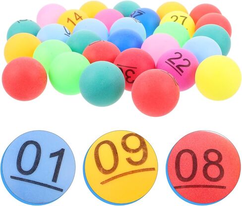 Toyandona 30pcs كرات بلاستيك كرات بلاستيك لأرقام كرنفال الحفلات زخارف لعبة Bingo Raffle in Saudi Arabia