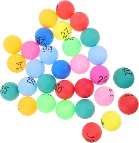 Toyandona 30pcs كرات بلاستيك كرات بلاستيك لأرقام كرنفال الحفلات زخارف لعبة Bingo Raffle in Saudi Arabia