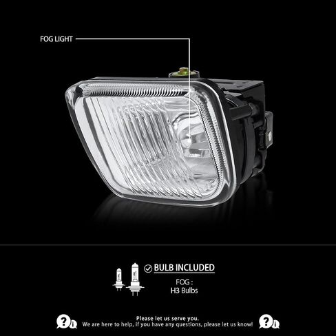 AUTOZENSATION Compatible with 1996-1998 Honda Civic Yellow Lens Fog Lights + H3 Bulbs + Switch Included L+R Pair in Saudi Arabia