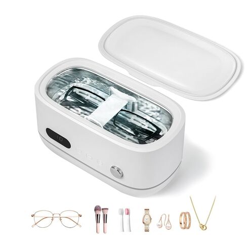 Powerful Ultrasonic Cleaner for Jewelry, Eyeglasses, Watch & Brushes, 480ML Stainless Steel Tank, Portable Design, Fast Clean for Ring, Earring, Bracelet & Necklace, with Smart Timer & Degas Function in Kuwait