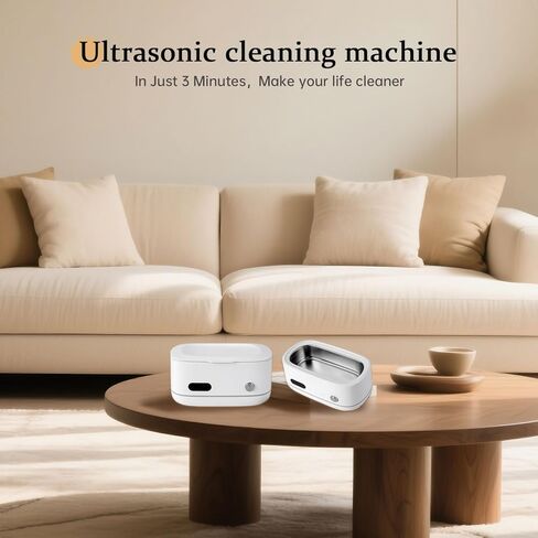 Powerful Ultrasonic Cleaner for Jewelry, Eyeglasses, Watch & Brushes, 480ML Stainless Steel Tank, Portable Design, Fast Clean for Ring, Earring, Bracelet & Necklace, with Smart Timer & Degas Function in Kuwait