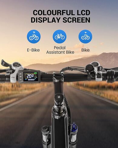 دراجة كهربائية للبالغين ، بطارية مُدمجة غير مرئية 48 فولت ، و 500 واط محرك (ذروة 700W) دراجة جبلية كهربائية ، 26 بوصة تعليق الشوكة الأمامية مع المصدات ، UL2849 معتمدة ، 21 سرعة in Kuwait