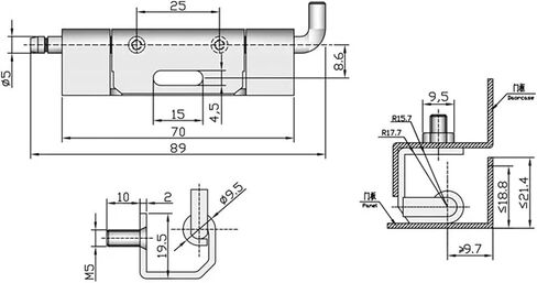 XJJ-060 Distribution Box Door Hinge Switch Cabinet Hinge Electrical Cabinet of Industrial Equipment Detachable Built-in Hinges 1Pcs(Stainless Steel) in Saudi Arabia