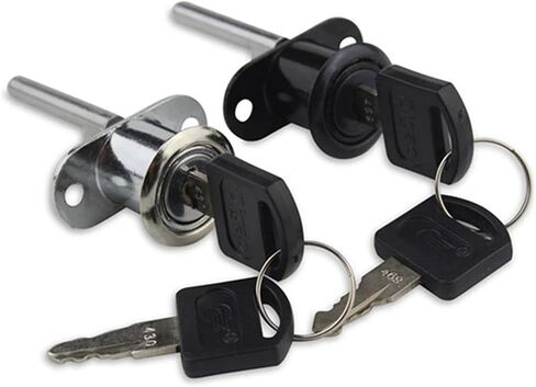 3pcs/lot alloy ثلاثة سلسلة من أقفال باب خزانة باب خزانة خزانة خزانة خزانة الأقفال الأثاث الأمان مع مفاتيح الأجهزة 1pcs (أسود ، 16 مم) in Saudi Arabia