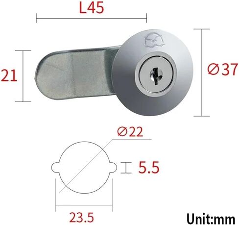 File Cabinet Drawer Lock Switch Cabinet Electric Box Plane Lock Hardware MA002 1Pcs(MA002-2) in Saudi Arabia