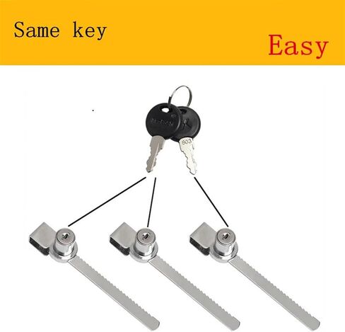 5 Same Key Sliding Window Glass Cabinet Lock with Key for Mobile Showcase Display Case Furniture Glass Push Door Hardware Locks in Saudi Arabia