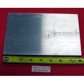1/2" X 5" Aluminum 6061 Solid Flat BAR 8" Long .50" Plate New Mill Stock T6511 in Saudi Arabia