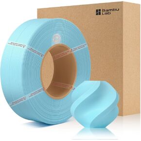 Bamboo1.75mm PLA Matte Rechned Filament عالية السرعة عالية السرعة وسهولة الطباعة البيئية الصديقة مع RFID لـ Bambu Lab A1 ، X1 ، P1 AMS 1KG +/- 0.03 مم (بدون بكرة) (أسود 11101) in Kuwait