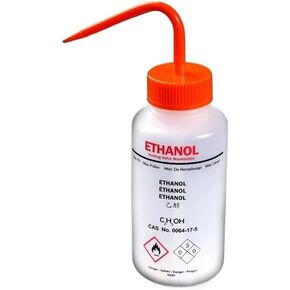 2pcs/lot Lab Ethyl Alcohol Elbow Plastic Squeeze Wash Bottle Lab Rinse Bottles Clean Safe in Kuwait