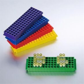 1PC Lab 80 Holes Plastic 0.2Ml/1.5Ml/2ML Double Sided Reversible Different Holes Pipe Holder Centrifuge Tube Rack in Kuwait