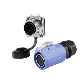 مقبس LP-20 Aviation Socket 12-Core ذو شفة مكونة من أربعة حفرة مع موصل ذكور من السياج (مقعد شفة عام) in Kuwait