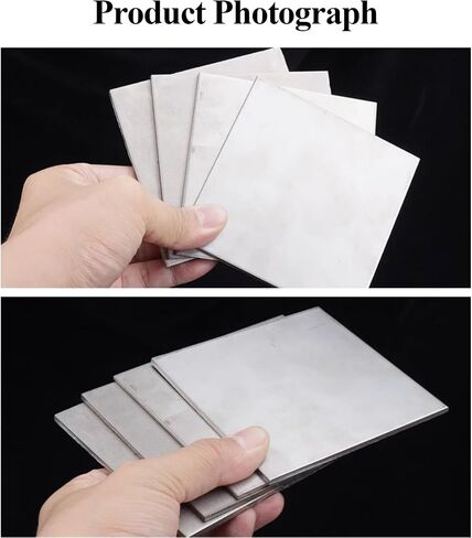 Metal Sheet, TC4 Titanium Alloy Plate Sheet 200×200Mm Thickness 6-10Mm Suitable for Aerospace and Industrial Processes,200×200×12mm(200x200x10mm) in Saudi Arabia