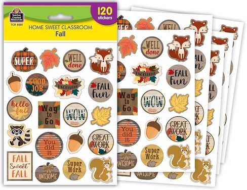 Teacher Created Resources Home Sweet Classroom Fall Stickers, Pack of 120 in Saudi Arabia