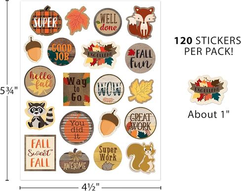 Teacher Created Resources Home Sweet Classroom Fall Stickers, Pack of 120 in Saudi Arabia