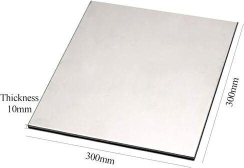 Metal Sheet, Titanium Alloy Sheet, TC4 Metal Thin Plate 300×300×5Mm-300×300×10Mm Suitable for Aerospace and Industrial Machinery,300×300×10mm(300x300x5mm) in Saudi Arabia