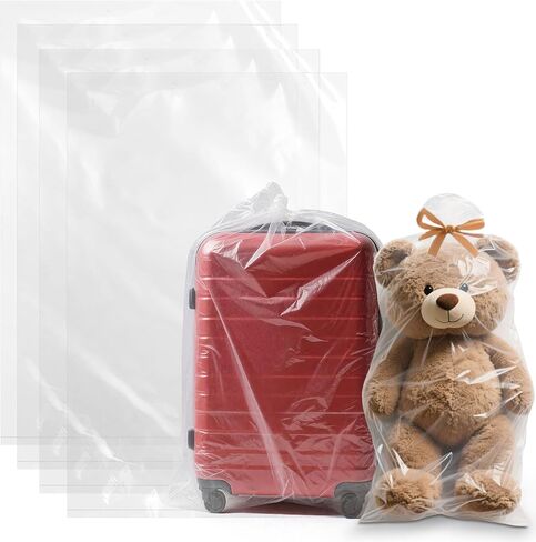 Large Plastic Storage Bags - 4 Pcs Clear Plastic Bag, 40" x 60" Dustproof Extra Large Storage Bag, Reusable Extra Luggage Storage Bags for Suitcase,Luggage,Furniture,Seat,Chair,Bike,Stroller in Saudi Arabia