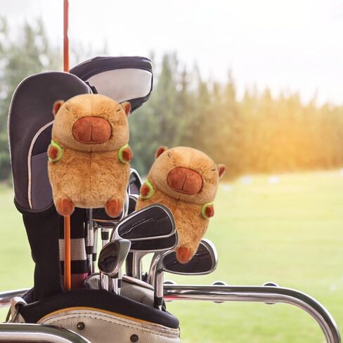 Capybara Golf Headcover ، أغلفة Head Club Plush Golf Club ، الحجم الصغير يناسب Hybird و Irons ، الحجم الكبير يناسب رأس سائق 460cc قياسي in Kuwait