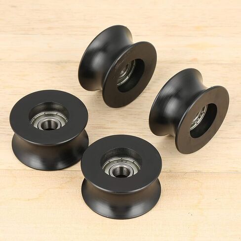 4pcs U Groove Pulley Wheel ، Guide Guide Pulley Rolling Rolling Roller Guide U Groove Wheel for Doors ، Driving Mechanical Equipment 8 * 39.5 * 20.1mm in Saudi Arabia