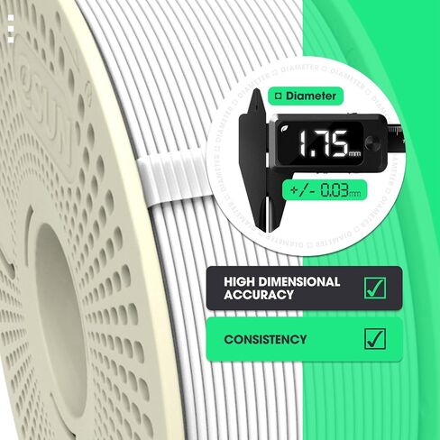 ESUN PLA+ REFILAMENT 1.75MM ومجموعة ESPOOL+ شاقة ، استبدال التخزين المؤقت للخيوط القابلة لإعادة الاستخدام وقابلة للإزالة مع طباعة ثلاثية الأبعاد PLA Plus ، Pine Green in Kuwait