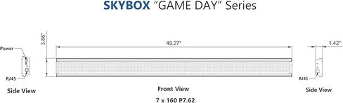 Skybox Fancave - سلسلة Game Day Lev Sports Ticker لـ Man Caves | طول 50 " in Kuwait