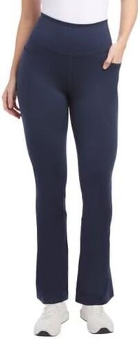 Jockey Women's High-Waisted Yoga Pants, Boot Cut Flare Leg, Studio Flare (US, Alpha, X-Large, Regular, Regular, Navy) in Saudi Arabia