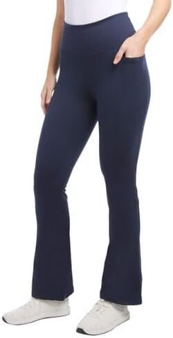 Jockey Women's High-Waisted Yoga Pants, Boot Cut Flare Leg, Studio Flare (US, Alpha, X-Large, Regular, Regular, Navy) in Saudi Arabia