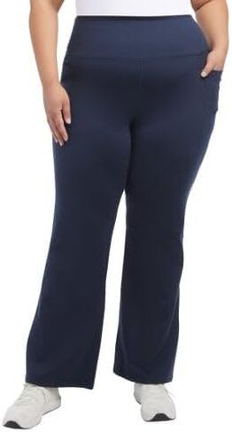 Jockey Women's High-Waisted Yoga Pants, Boot Cut Flare Leg, Studio Flare (US, Alpha, X-Large, Regular, Regular, Navy) in Saudi Arabia