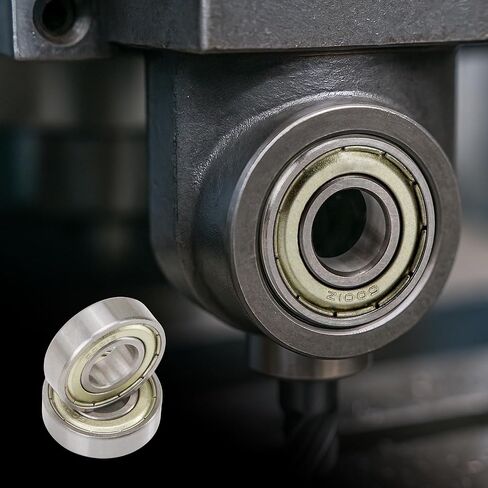 2Pcs Z1009 Deep Groove Ball Bearing 12 * 28 * 8 Bearing 6001Z Pre-Lubricated in Saudi Arabia