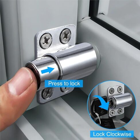4Pcs Black Sliding Patio Door Catches Set Window Bolt Security Lock Black Sliding Patio Door Catch Safety Lock(White) in Saudi Arabia