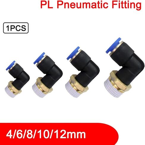 1PCS PL4-M5/PL6-02 موصل بلاستيكي PL منظم الضغط السريع منظم الخانق ضاغط ضاغط ضاغط على ملحقات PNEUMATIC (PL10-03) in Saudi Arabia