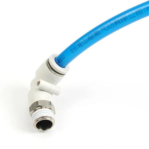 Pneumatic connector 4mm-12mm Hose OD 1/8" 1/4" 3/8" 1/2" Male Thread Pneumatic Tube Elbow Connector Tube Air Push In Fitting(12mm OD Hose,M5) in Saudi Arabia