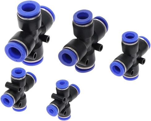 PZA" 4 Way Cross Shape Equal Pneumatic 4mm to 12mm OD Hose Tube Push In 4-Port Air Splitter Gas Connector Quick Fitting(PZA-10mm) in Saudi Arabia