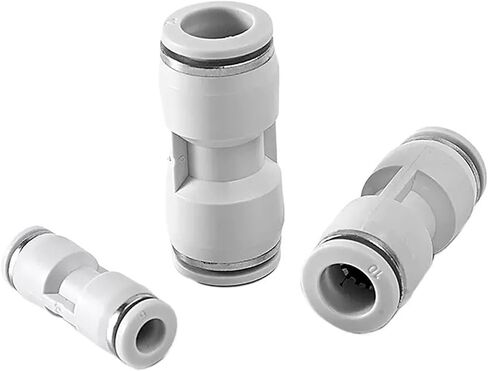 1PCS Pneumatic Air Pipe Fitting Connectors White Premium PU Straight Quick Connector 4mm 6mm 8mm10mm Push To Connect Fittings(14mm) in Saudi Arabia