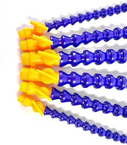الأنبوب الهوائي 1/4 "3/8" 1/2 "BPS ذكور الخيط البلاستيكي مرن خلط أنبوب سائل تبريد مبرد لآلة المخرطة (مسطح-600 مم ، 3/8 بوصة) in Saudi Arabia