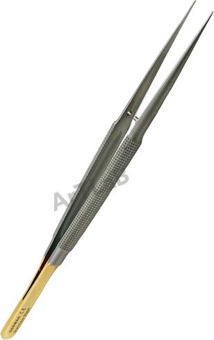 GERMAN STAINLESS TC SET OF 3 Castroviejo Micro Scissors Needle Holder CURVED Plus Forceps Dental EYE GERMAN in Saudi Arabia